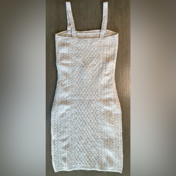 House Of Harlow Grey Cable Knit Mini Dress Small - Picture 2 of 13